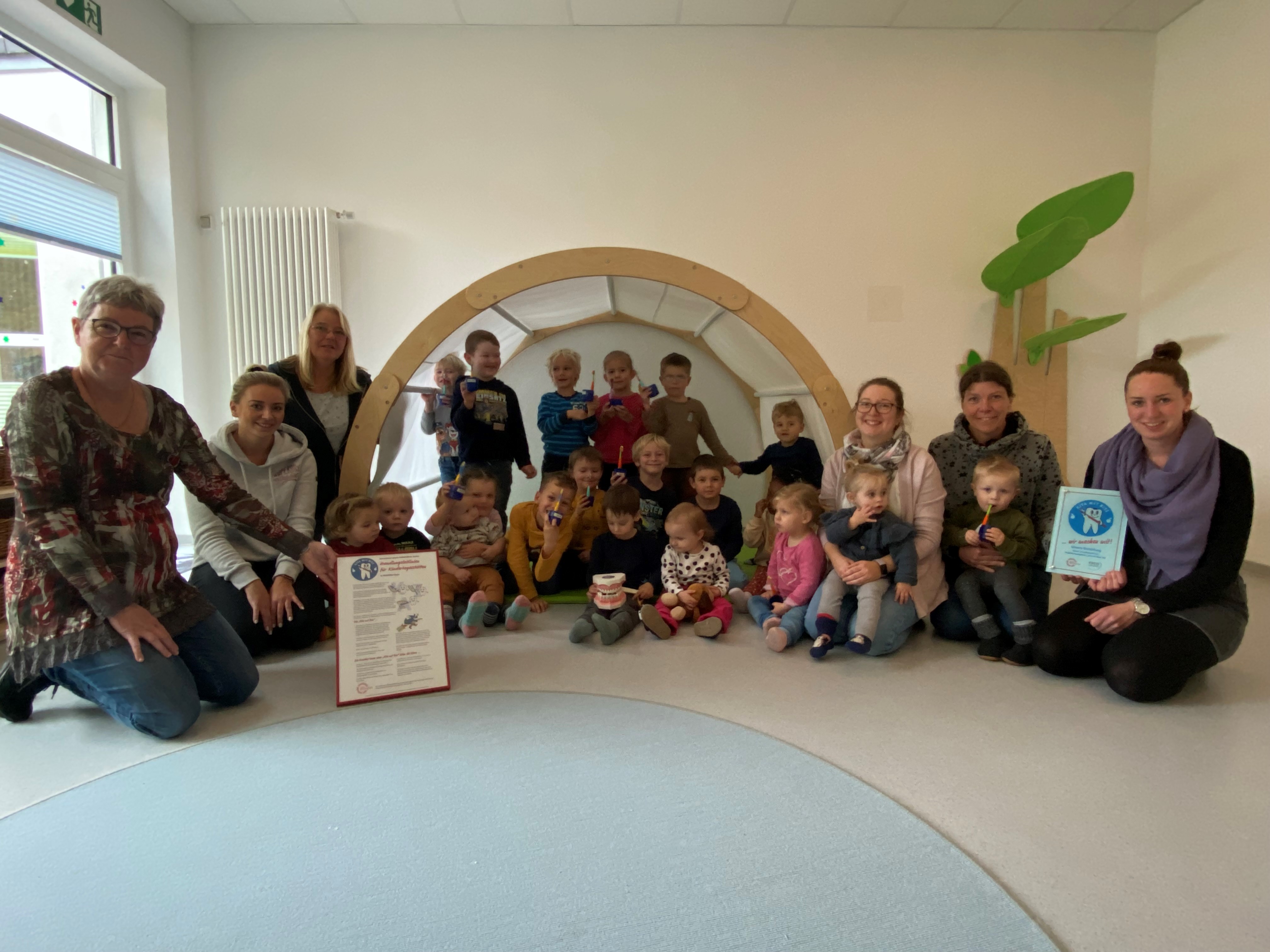 Zertifizierte „Kita mit Biss“ Fröndenberger DRKKita Villa Kunterbunt setzt sich für